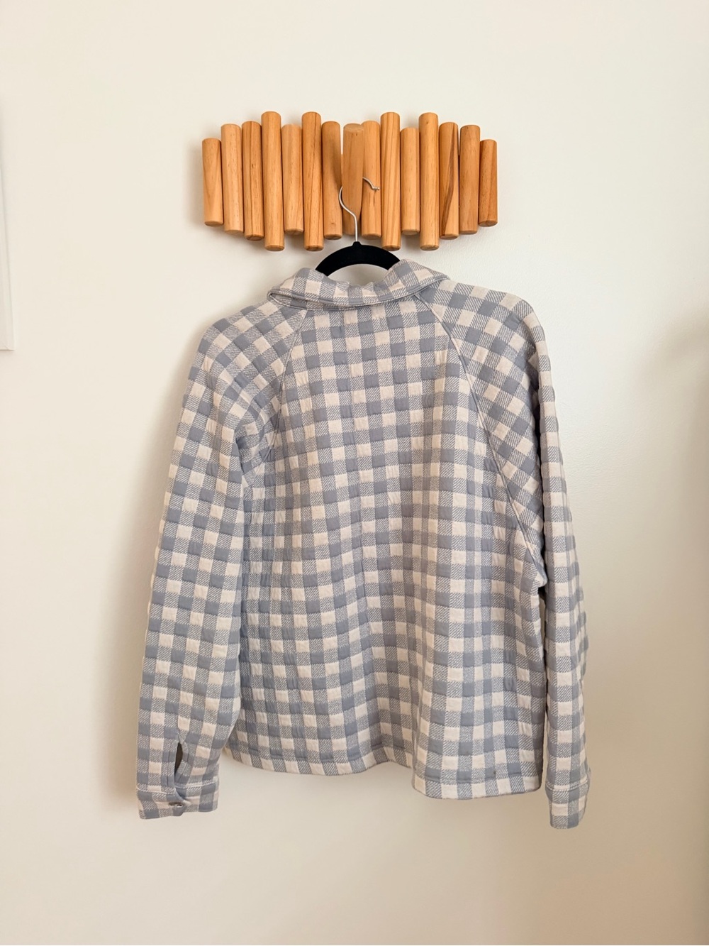 Madewell Light Blue & White Gingham Button-Down Shirt - Picture 4 of 5